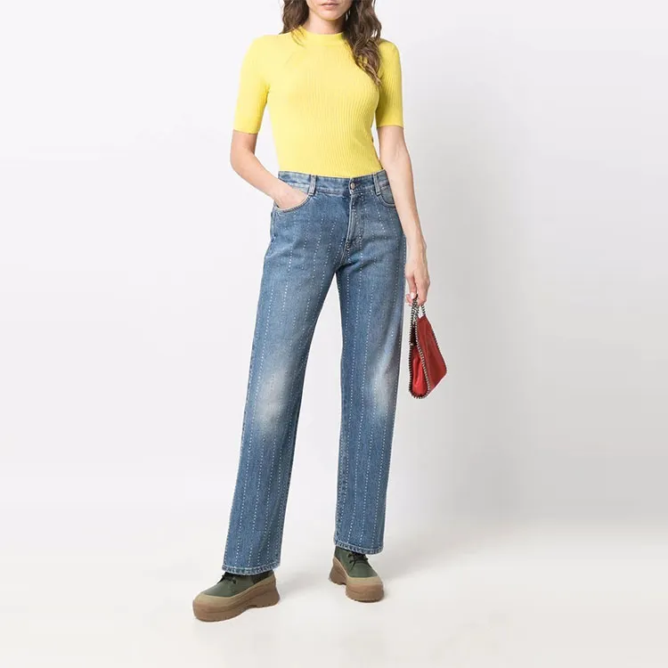 Stella McCartney Embellished Mid Rise Jeans-1