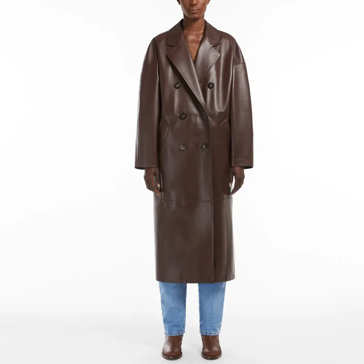 MaxMara Leather Jacket Women's Umber-1
