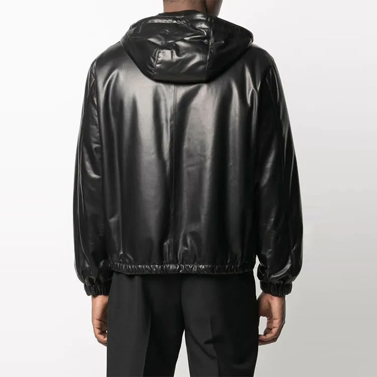 Valentino Leather Jacket Men's Black-2