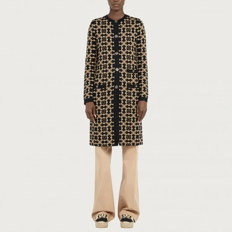 FERRAGAMO FW22 Coat Women's Black-1