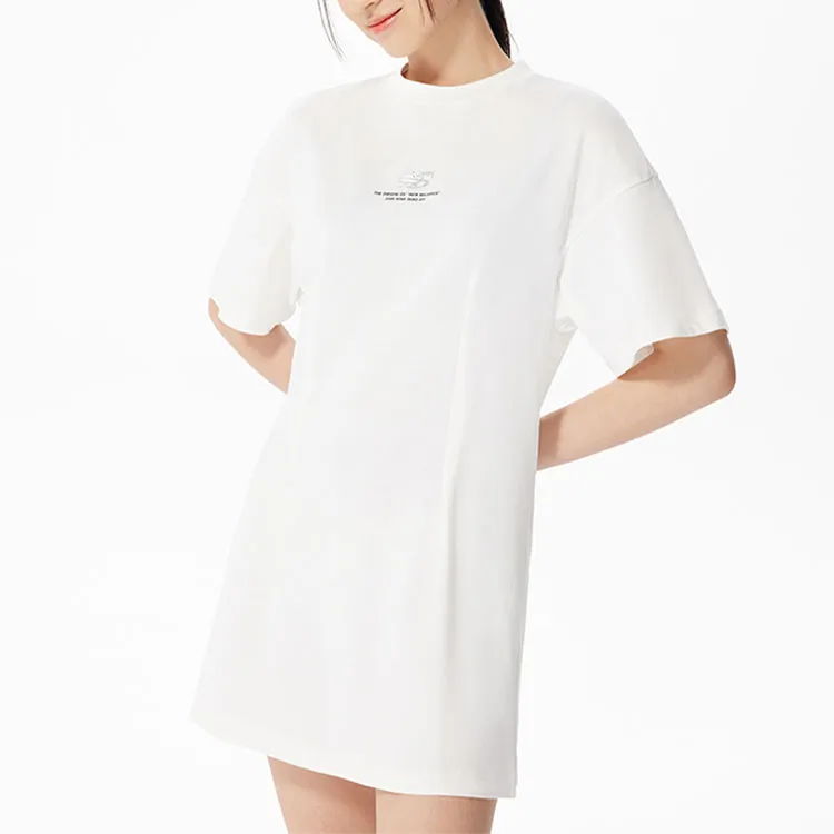 New Balance Short Sleeved Dresses Women's White-3
