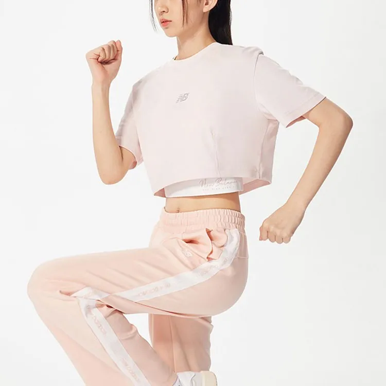 New Balance T Shirts Women's Pink-3