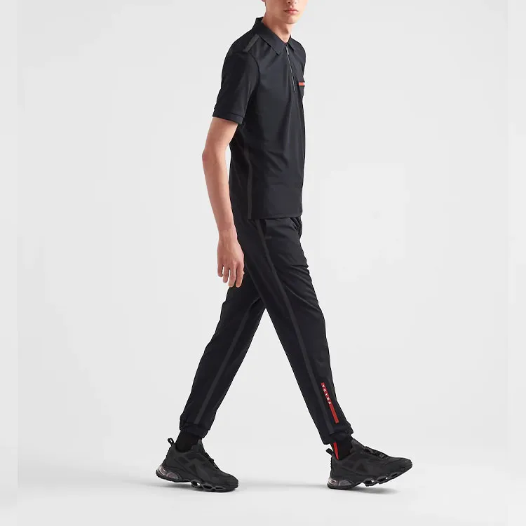 PRADA Knitted Sweatpants Men Black-3