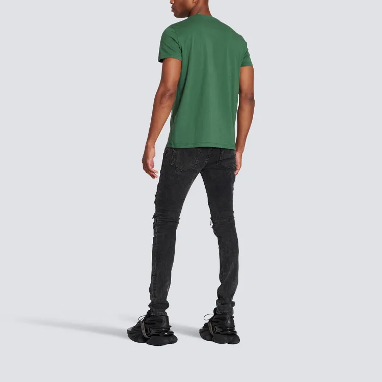 BALMAIN T-Shirts Men Green-2