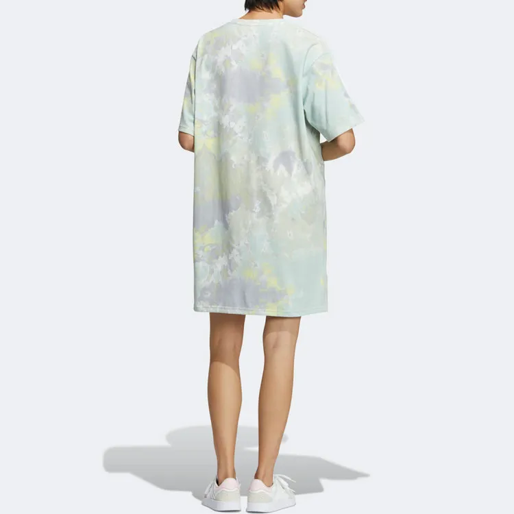 Adidas Neo Short Sleeved Dresses Women's Blue-2