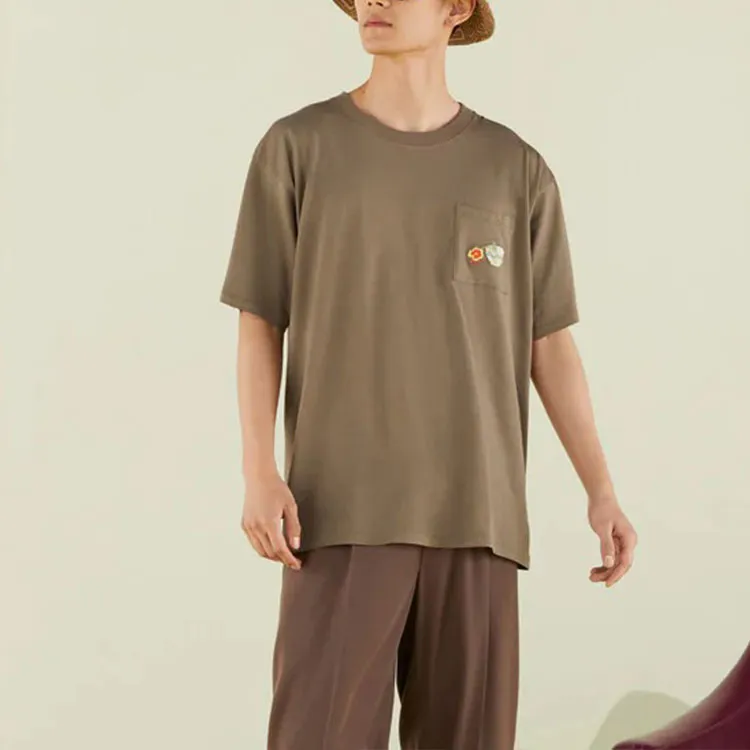 GUCCI T-Shirts Men Brown-2