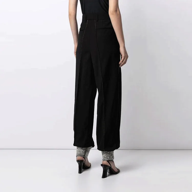 WE11DONE High waisted Straight leg Trousers-1
