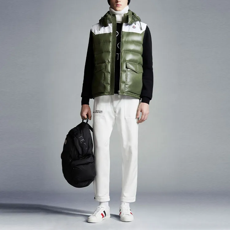 Moncler Vests Men Dark Green-1