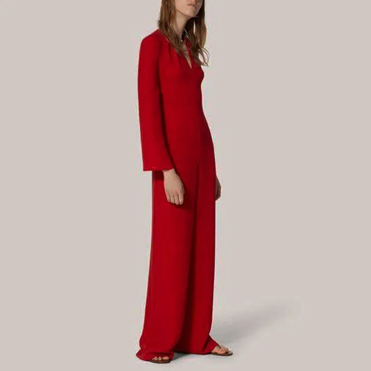Valentino FW22 Jumpsuit Women's Red-1