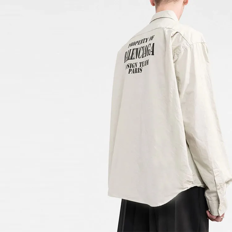 Balenciaga Property Large Fit Shirt-4