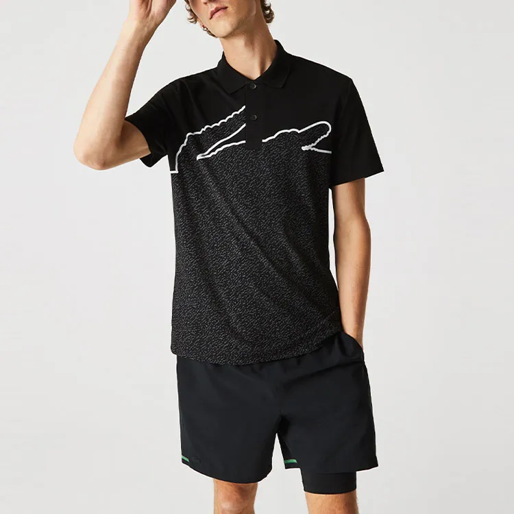 LACOSTE Polo Shirts Men Black-2