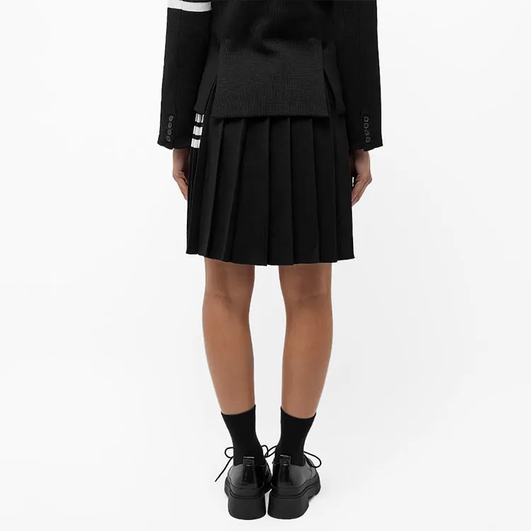 THOM BROWNE Casual Short Skirts Women's Black-3