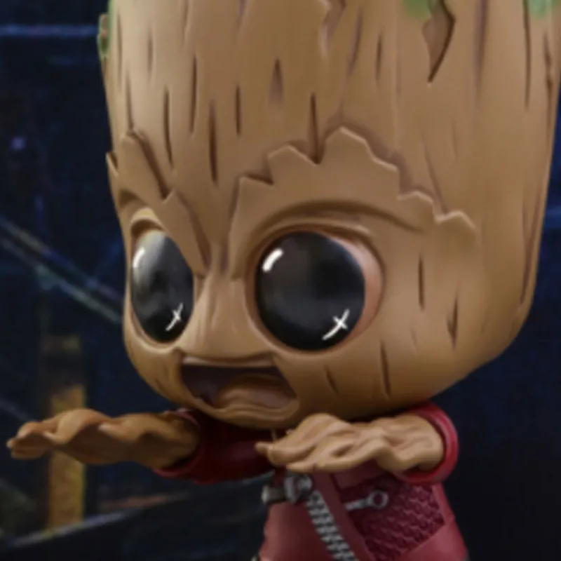 Hot Toys Groot Cosb360 Guardians Of The Galaxy 2 Baby Set Chibi Figures 10cm-2