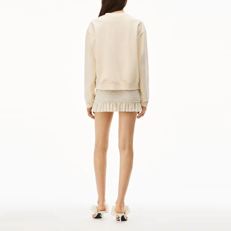 Alexander Wang Velvet Crystal logo Sweatshirt-1