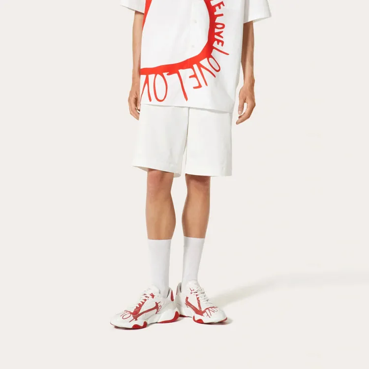 Valentino Casual Shorts Men White-2