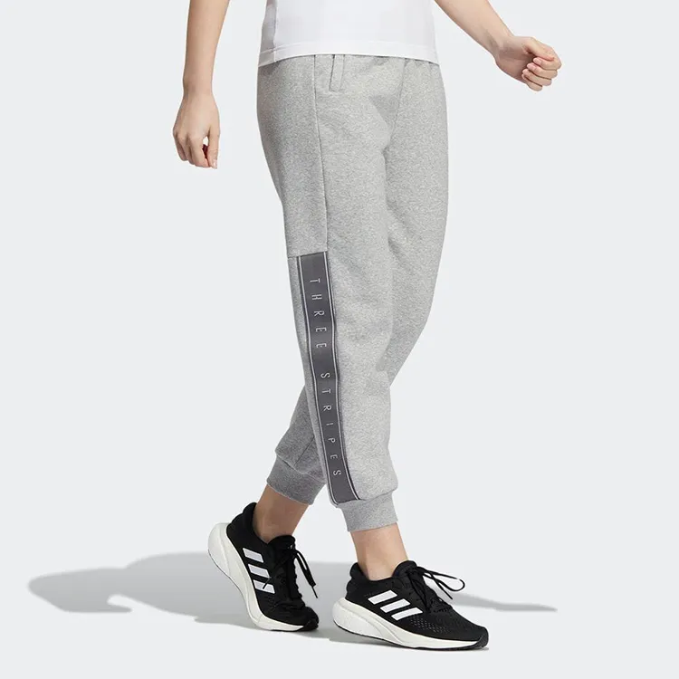 Adidas Knitted Sweatpants Women's Medium Gray-3