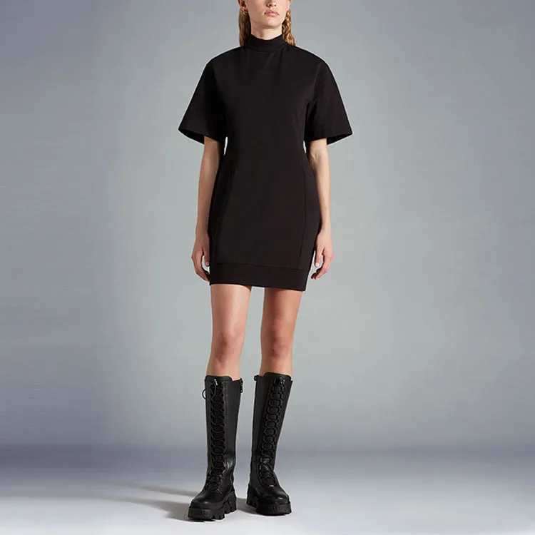 Moncler Spliced Logo print T shirt Dress-1