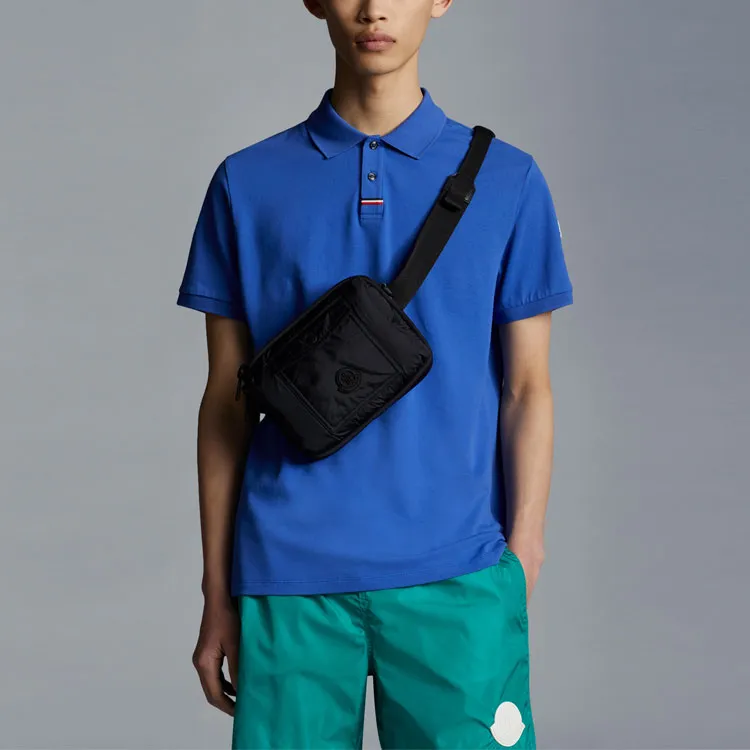 Moncler SS22 Polo Shirts Men Ink Blue-1