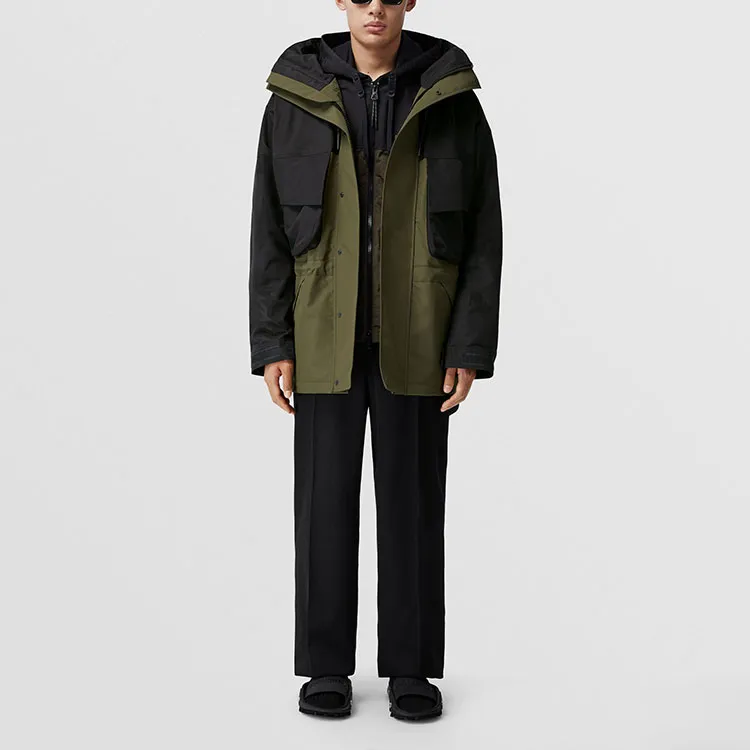 Burberry Jackets & Coats Men's Black Green-1