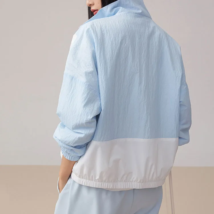 ANTA Life Collection Jackets Women's Cloud Fabric Blue-3
