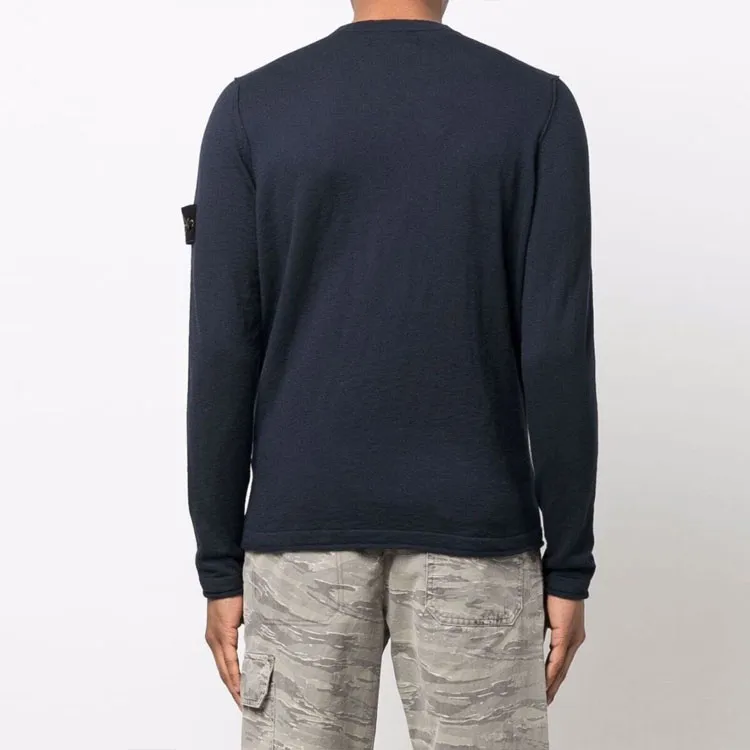 STONE ISLAND Compass appliqué Cotton blend Jumper-2