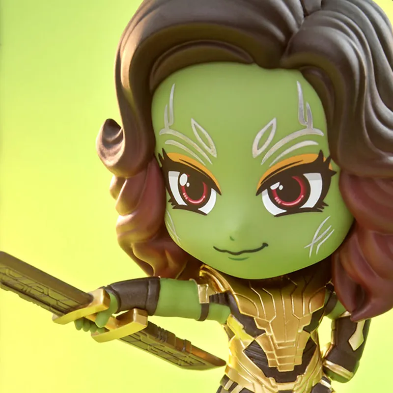 Hot Toys COSBABY Collection Marvel Character Kamora With Thanos' Greatsword S Chibi Figures 12cm-2