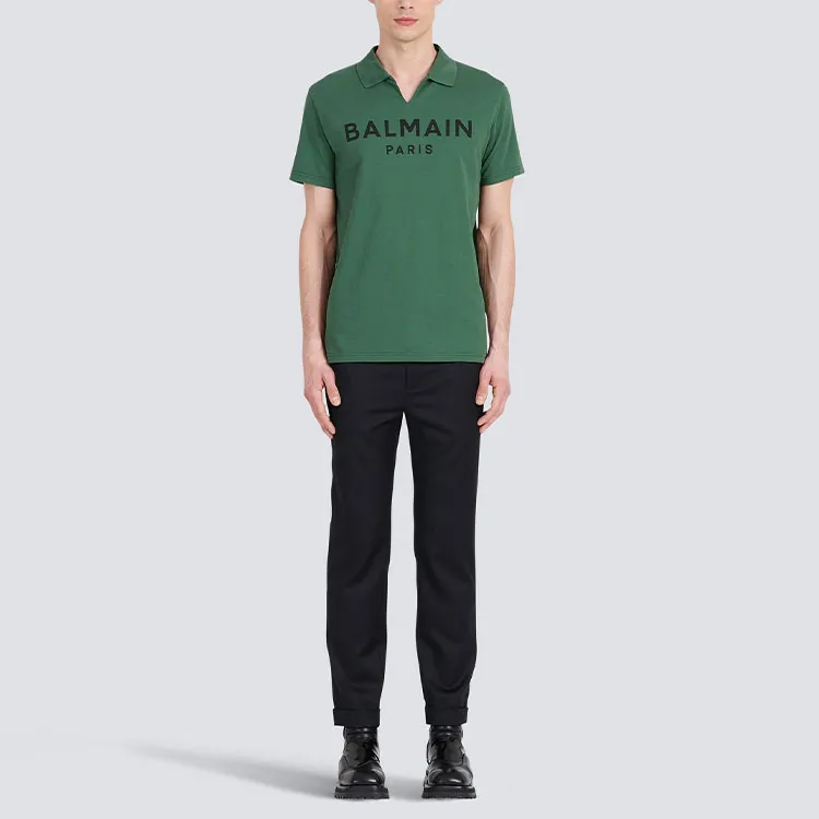 BALMAIN Polo Shirts Men Green-1