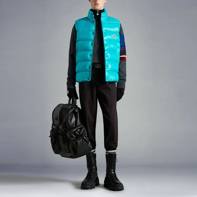 Moncler Vest Men's Green Turquoise-1