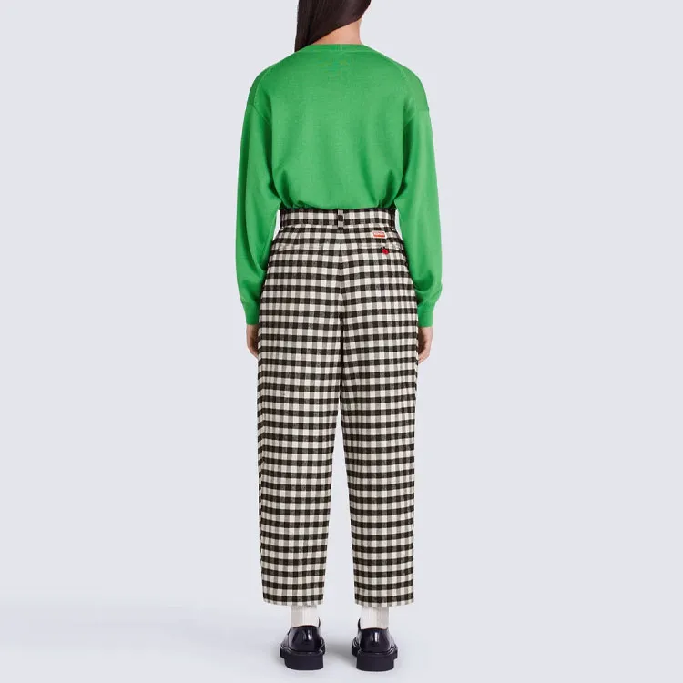 KENZO Checkerboard print Culotte length Trousers-3