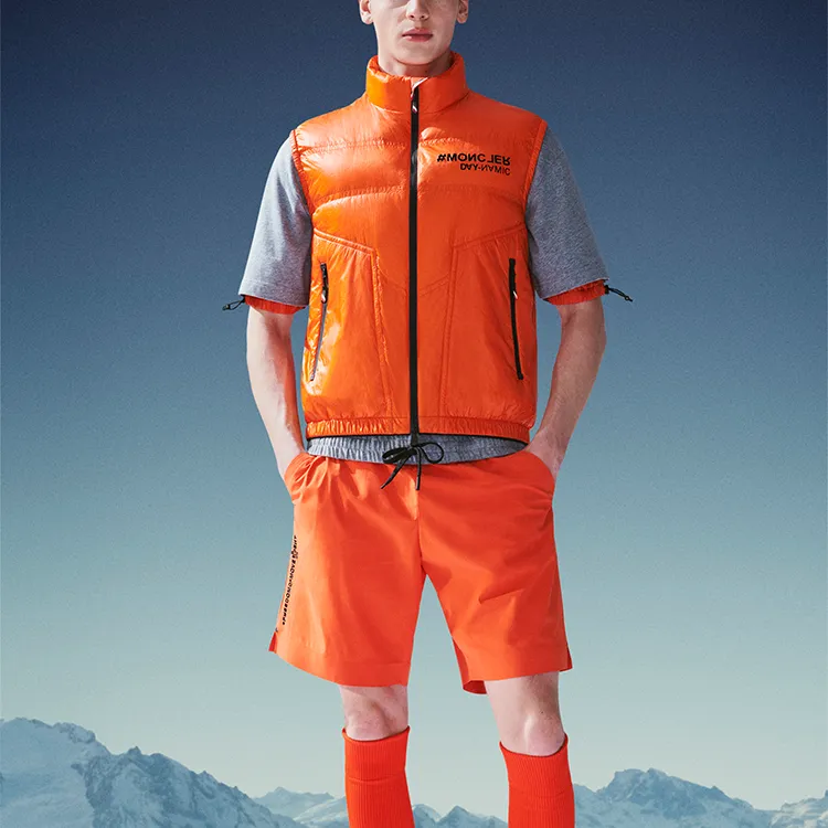 Moncler Grenoble Vest Men's Bright Orange-1