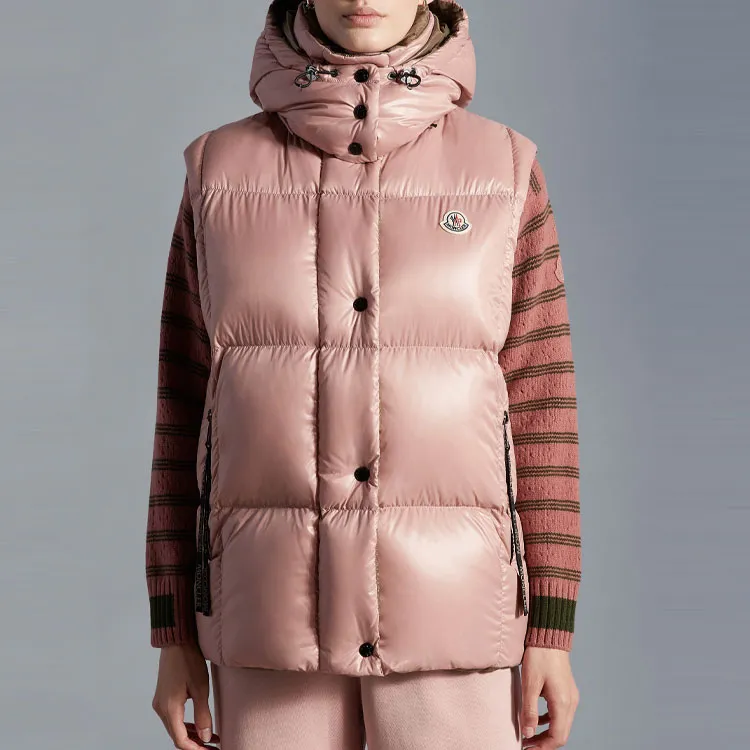 Moncler Luzule Series FW22 Vest Women's Pink-2