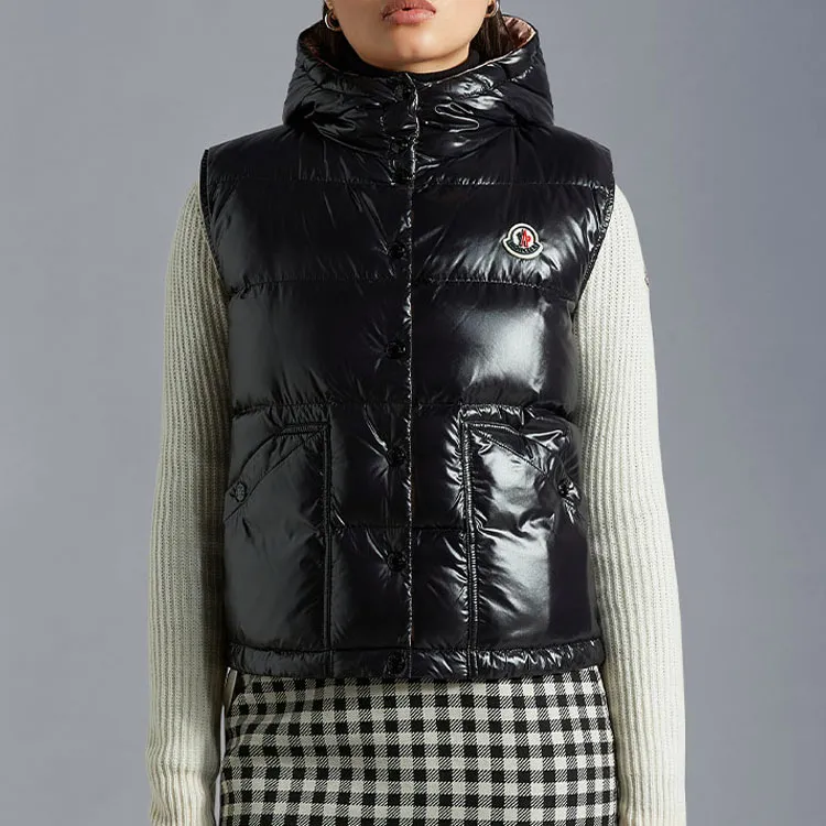 Moncler FW22 Vests Women's Black-1