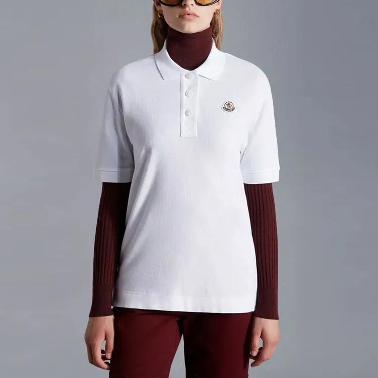 Moncler FW22 Polo Shirts Women's White-3