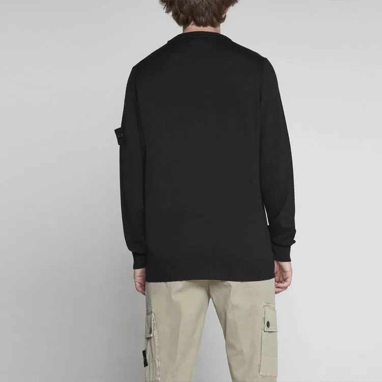STONE ISLAND Logo Patch Crewneck Jumper-4