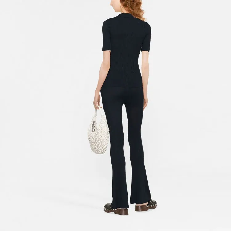 Stella McCartney Ribbed Flared Trousers-5