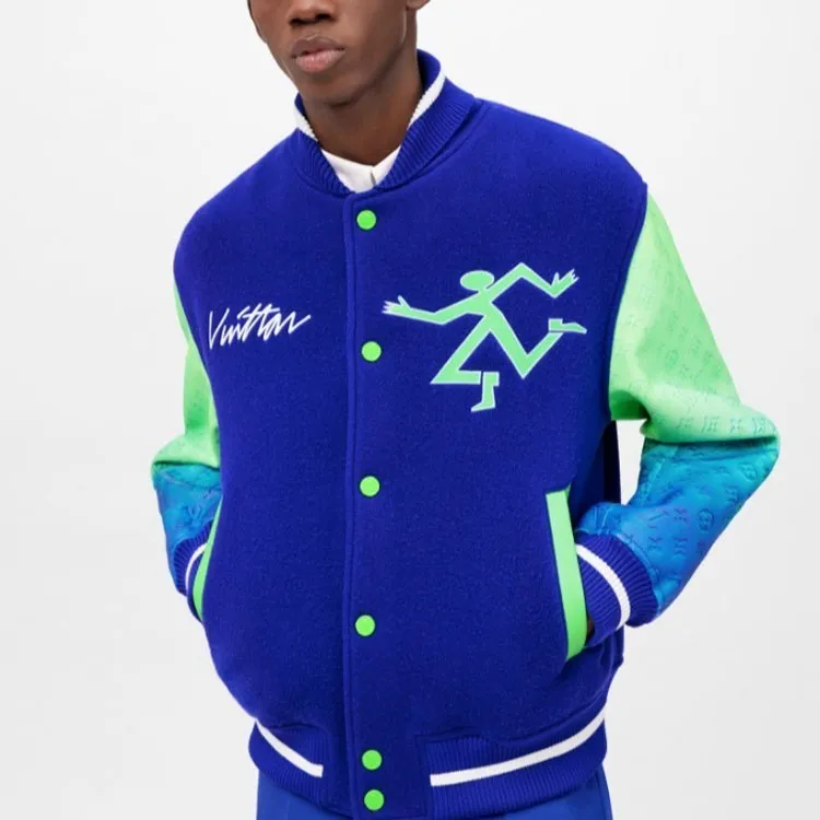 LOUIS VUITTON Mix Gradient Leather Bomber-3