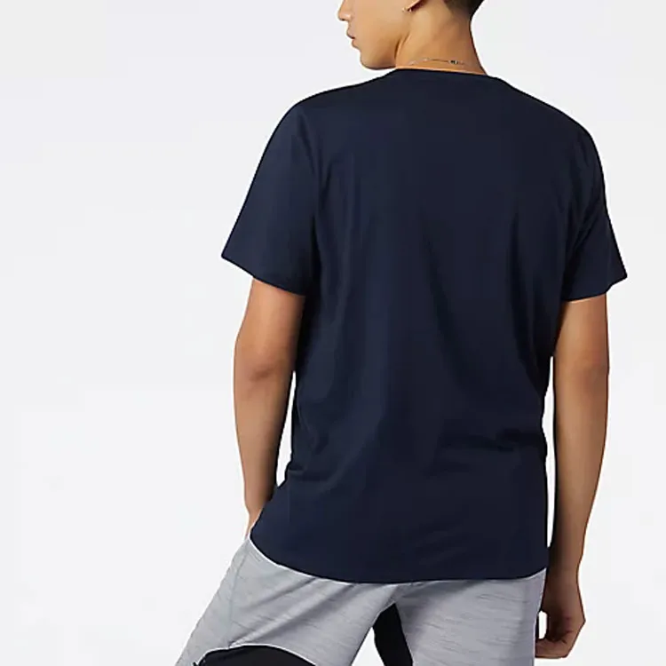 New Balance T Shirt Men's Navy Blue-2
