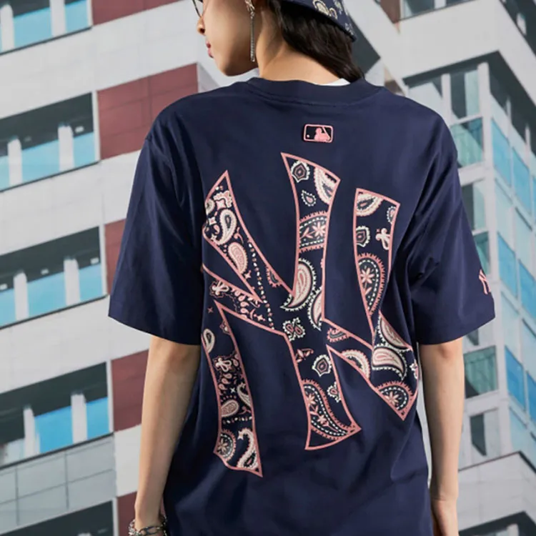MLB New York Yankees T Shirts Unisex Marine Blue-3