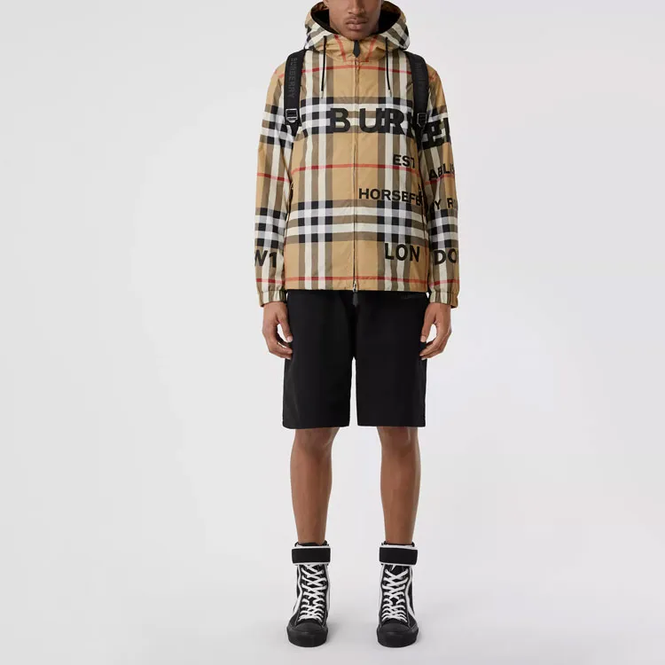 Burberry Horseferry Print Check Nylon Hooded Jacket-2