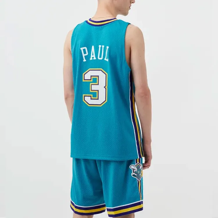 Mitchell & Ness Basketball Jerseys Men's Blue-3