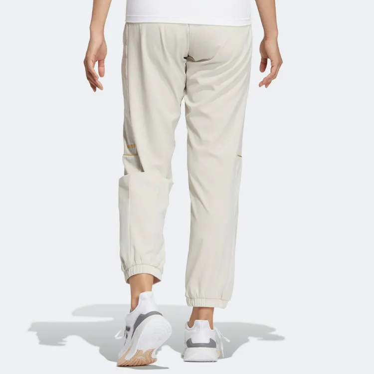 Adidas Knitted Sweatpants Women's Ivory White-2