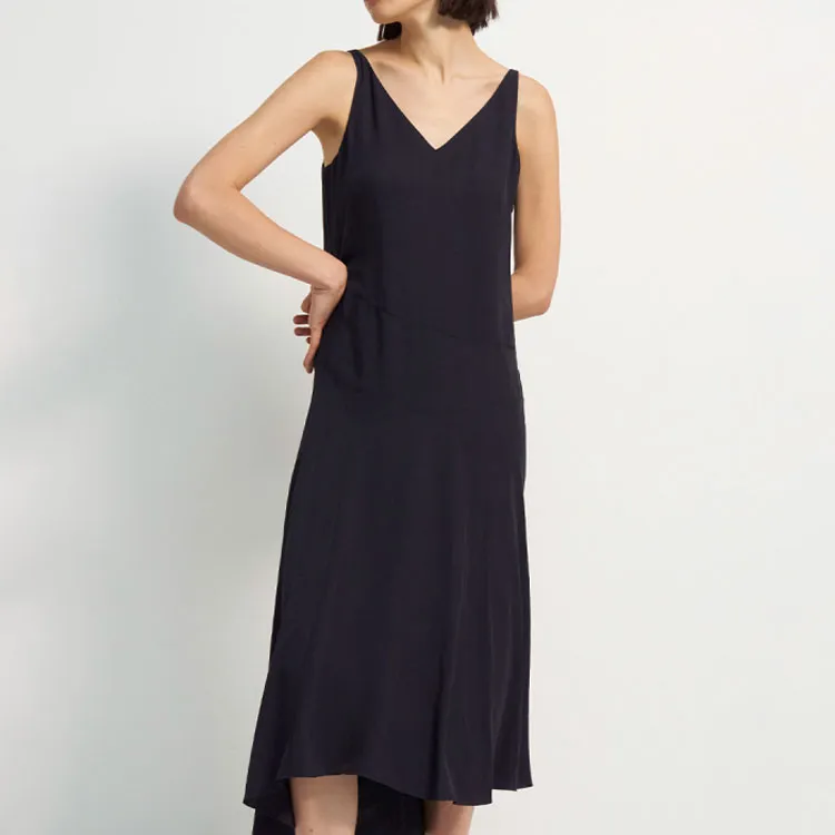 THEORY Sleeveless Dresses Women's Navy Blue-2