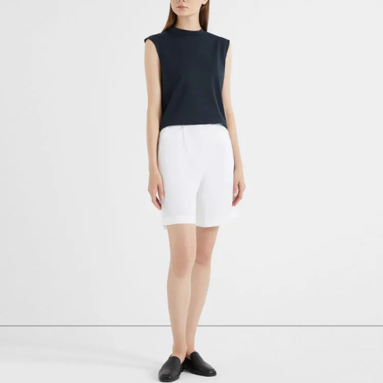 THEORY Casual Shorts Women's White-3