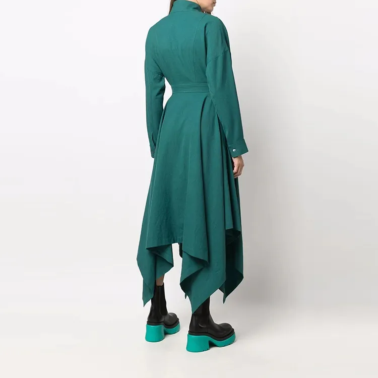 KENZO Long-Sleeved Dresses Women's Green-2