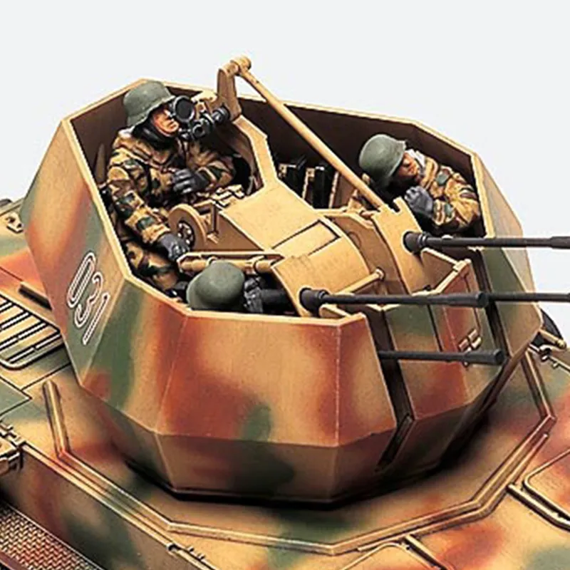 Tamiya Military Model Size 4 Tank Anti Aircraft 1 48 Model Kits-2