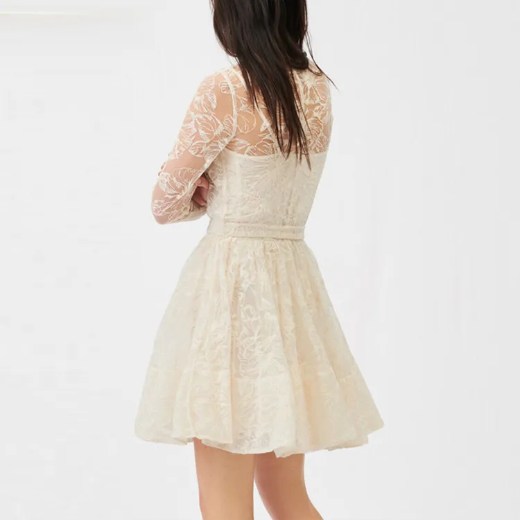 Maje Long Sleeved Dresses Women's Light Umber-2