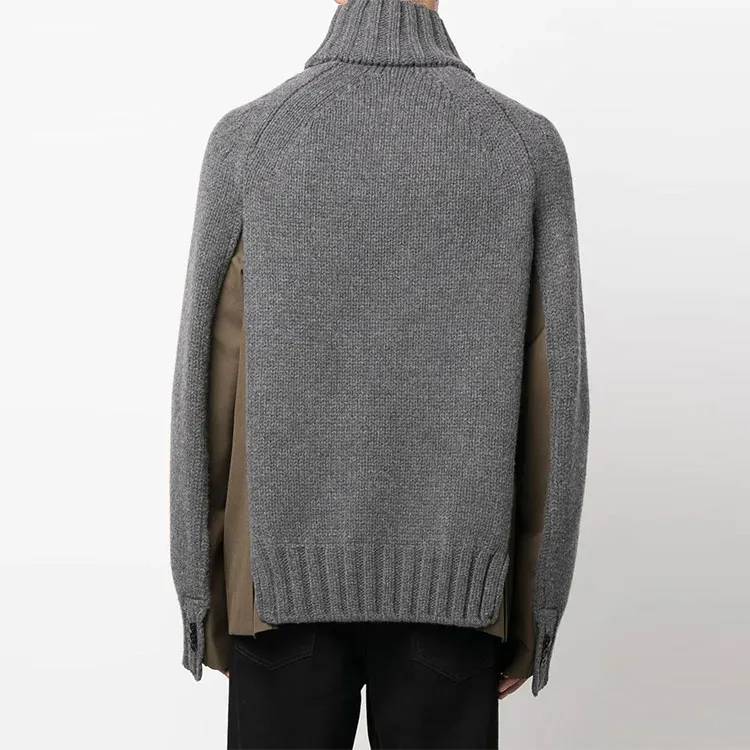 Sacai Sweaters Men Gray-2