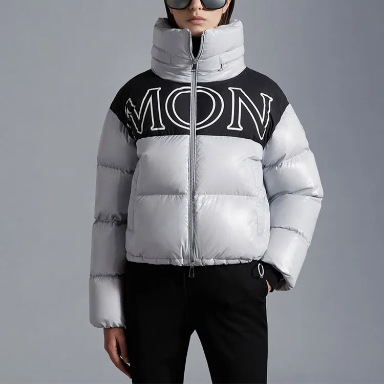 Moncler FW22 Down Jacket Women's Light Gray-2