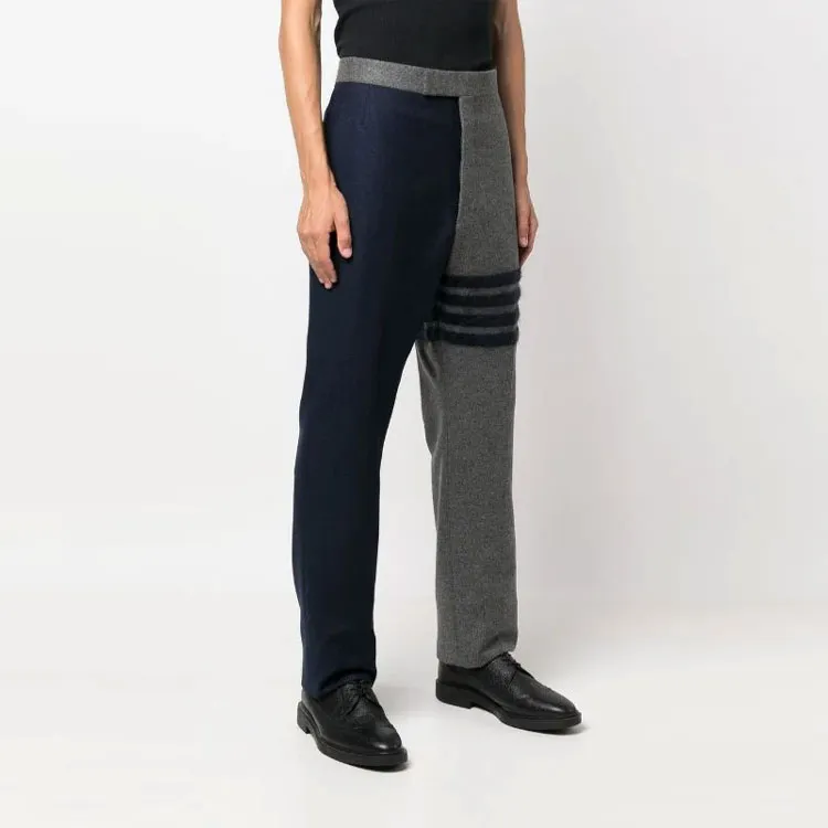 THOM BROWNE Casual Pants Men Blue-3