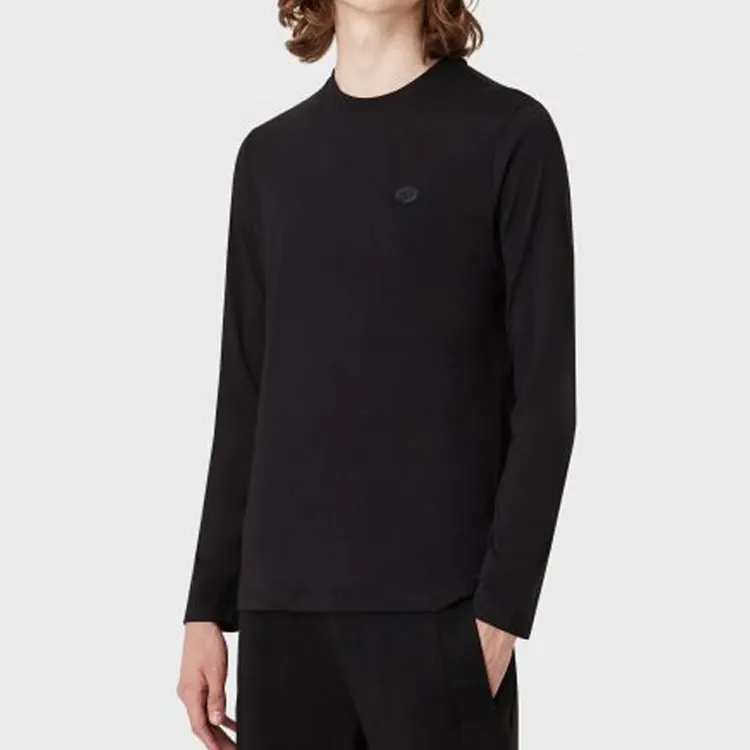 EMPORIO ARMANI Logo patch T shirt-4